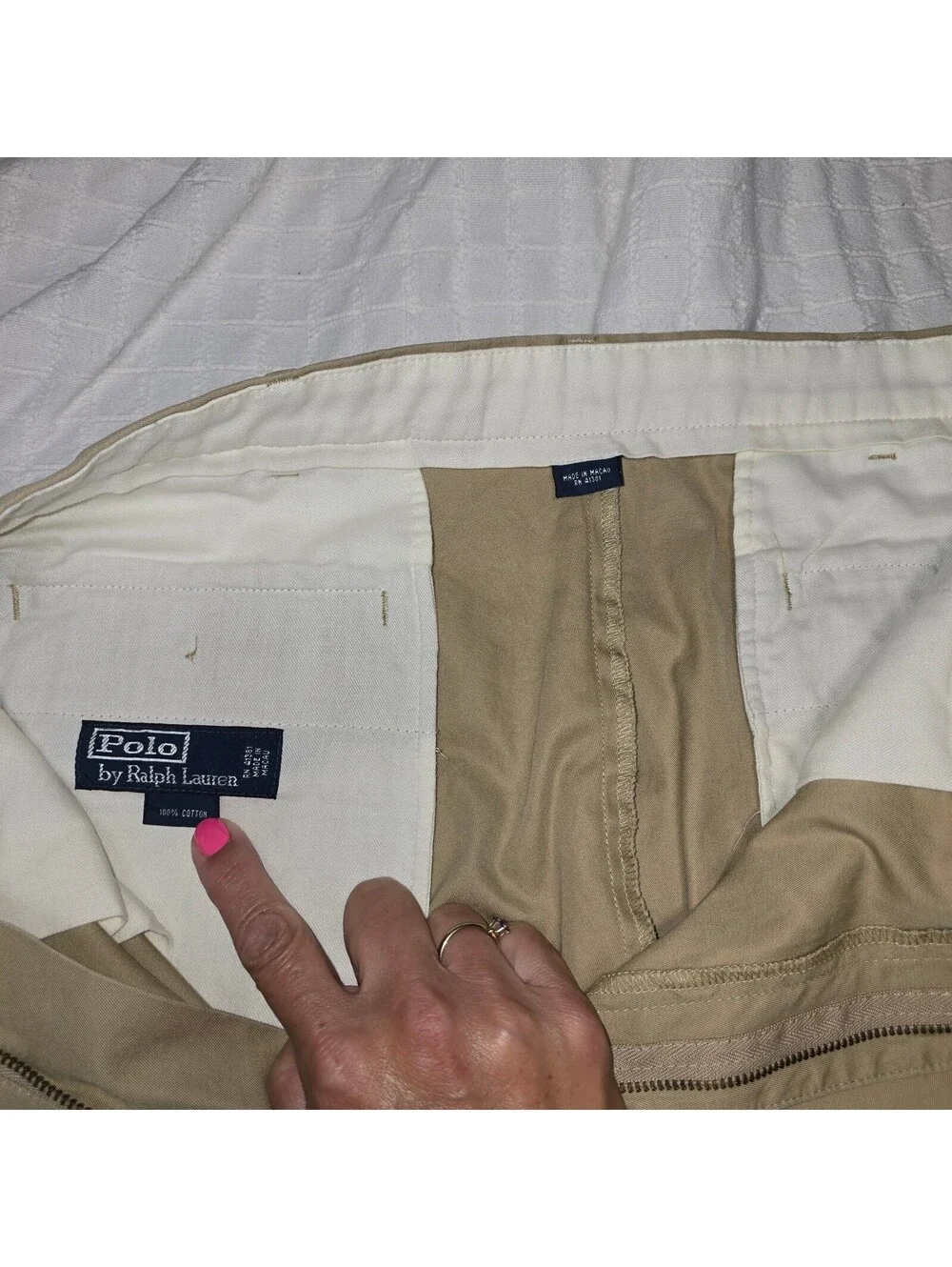 Polo Ralph Lauren The Prospect Pant Khaki Mens 36x34 Classic Fit 100% Cotton